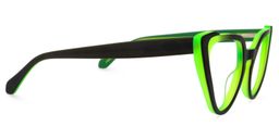 Harrison Cateye Green Glasses2