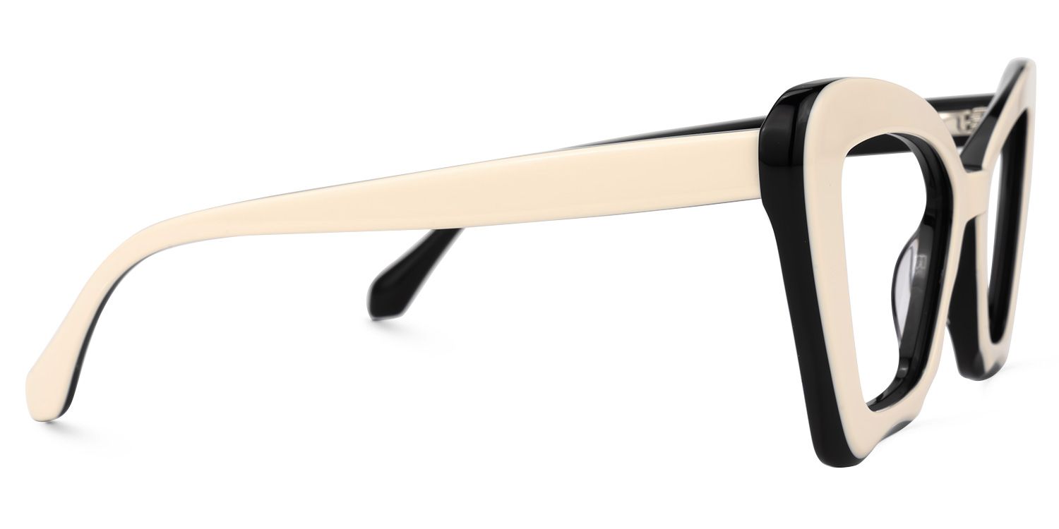 Pauline Cateye Milky Glasses | Zeelool Glasses2