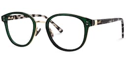 Matthew Round Green Glasses3