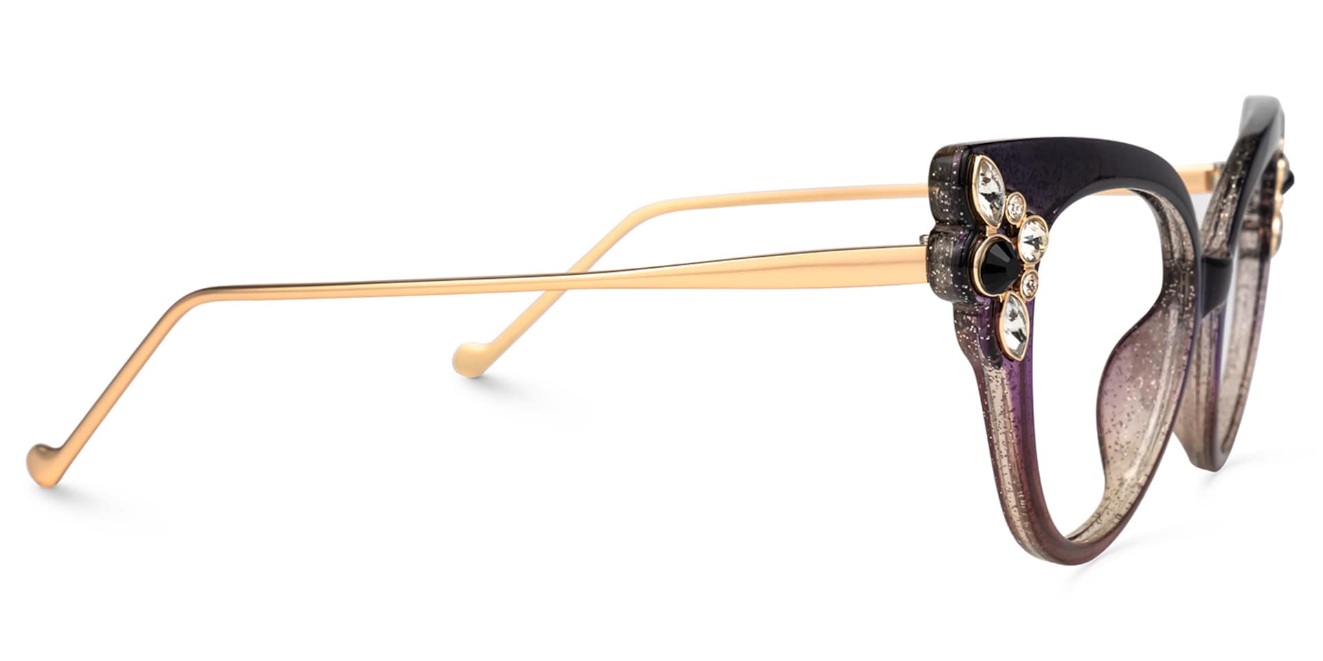 Mwaka Cateye Purple Glasses | Zeelool Glasses2