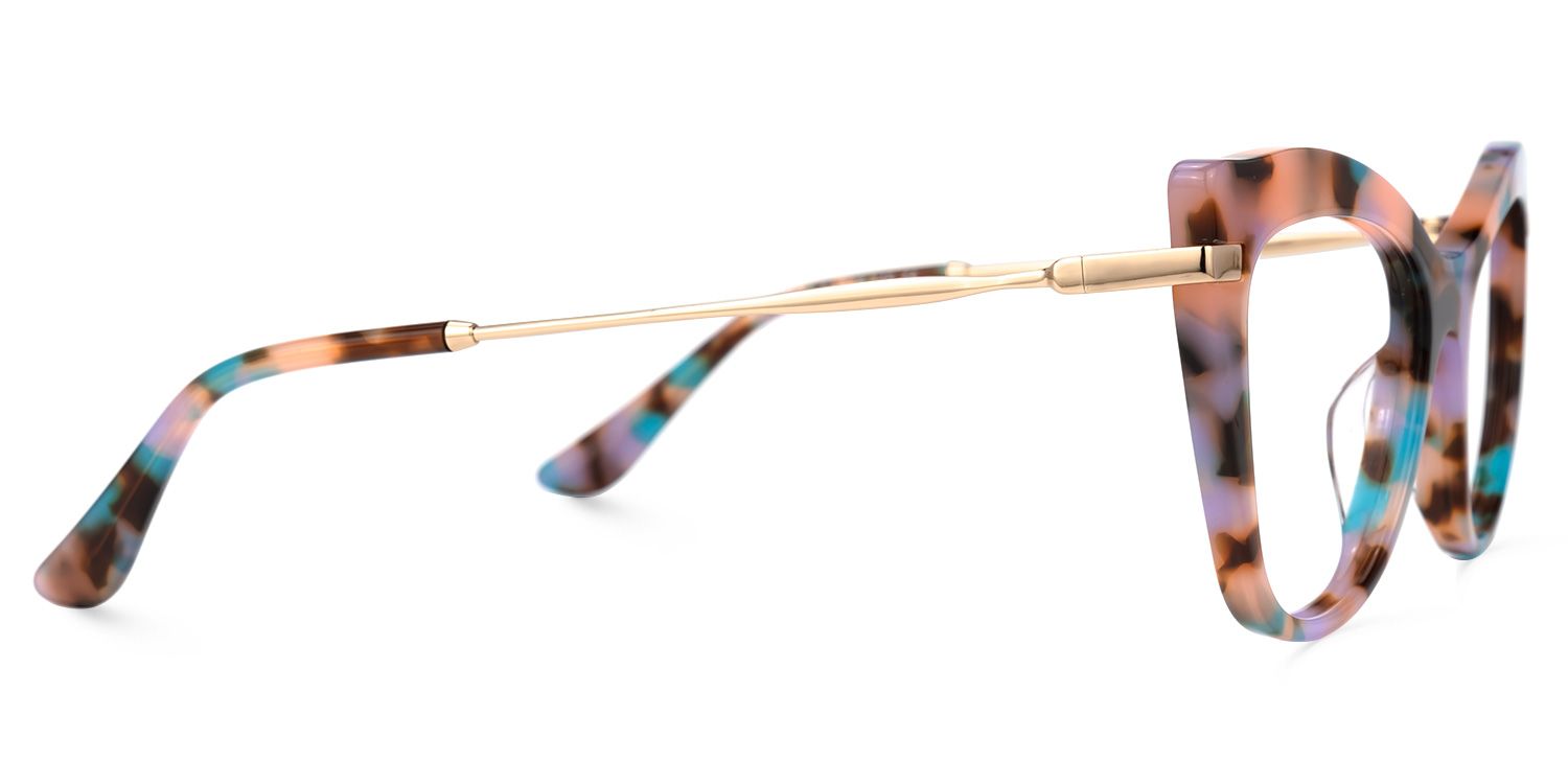 Indira Cat Eye Pink-Tortoise Glasses | ZEELOOL Canada2