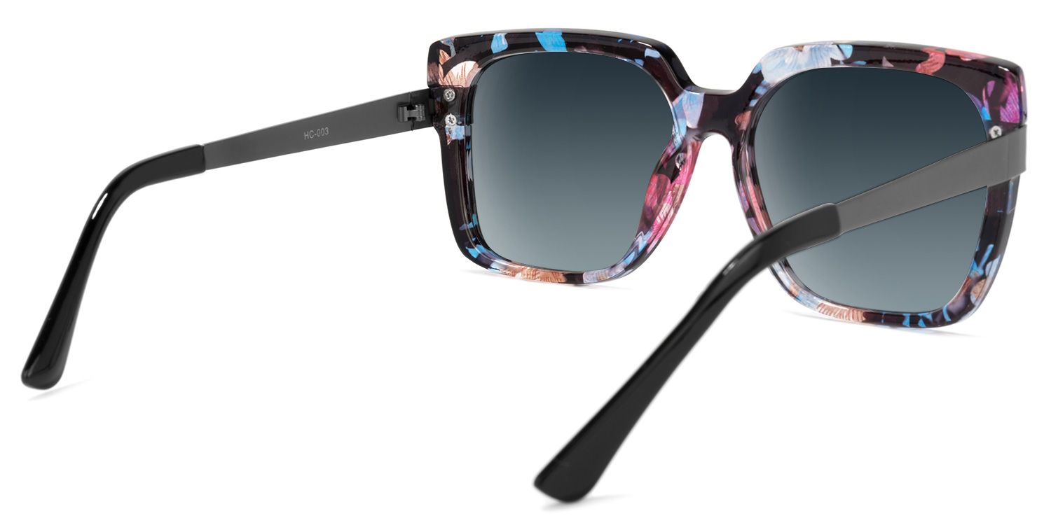 Reeves Square Floral Sunglasses | Zeelool Glasses5