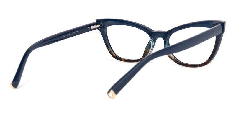 Ennis Cateye Dark-Blue Glasses | Zeelool Glasses4