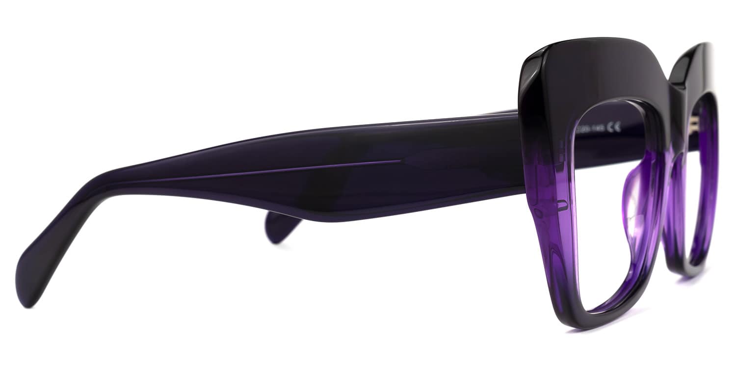 Charmaine Cat Eye Dark-Purple Glasses2