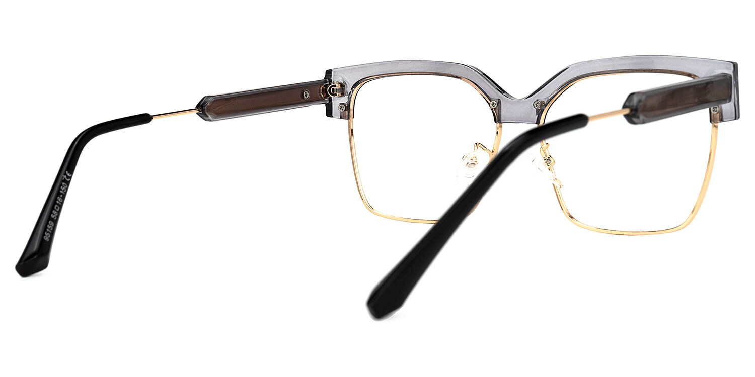Ashlie Square Gray Glasses | Zeelool Glasses