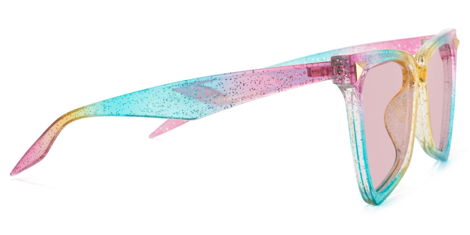 Cicely Geometrical Rainbow Sunglasses | Zeelool Glasses3