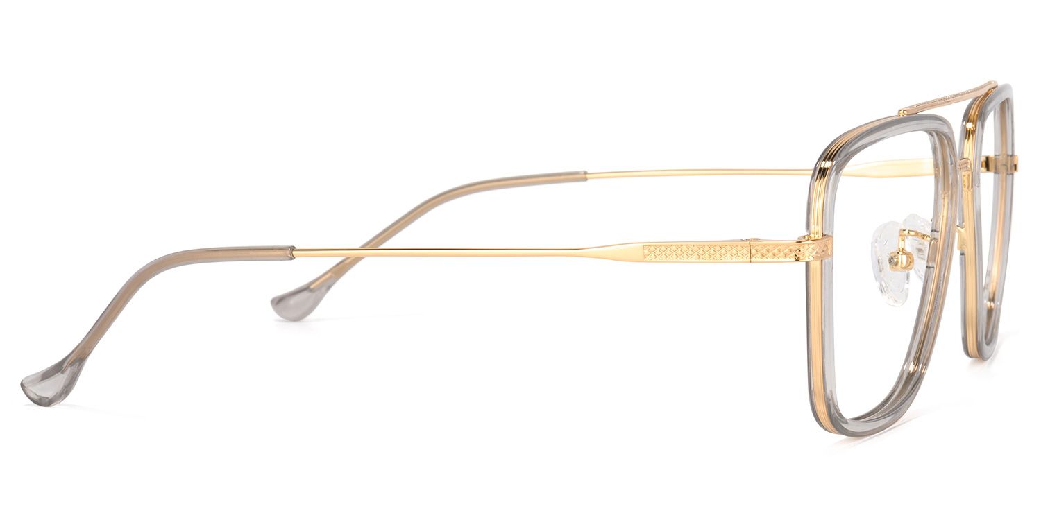 Nayeli Aviator Gray-Gold Glasses | ZEELOOL Canada3