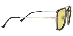 Nayeli Aviator Black-Silver Sunglasses2