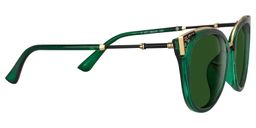Dalton Cat Eye Dark Green Sunglasses3