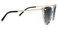 Alivia Cat Eye Pink-Green-Floral Sunglasses3