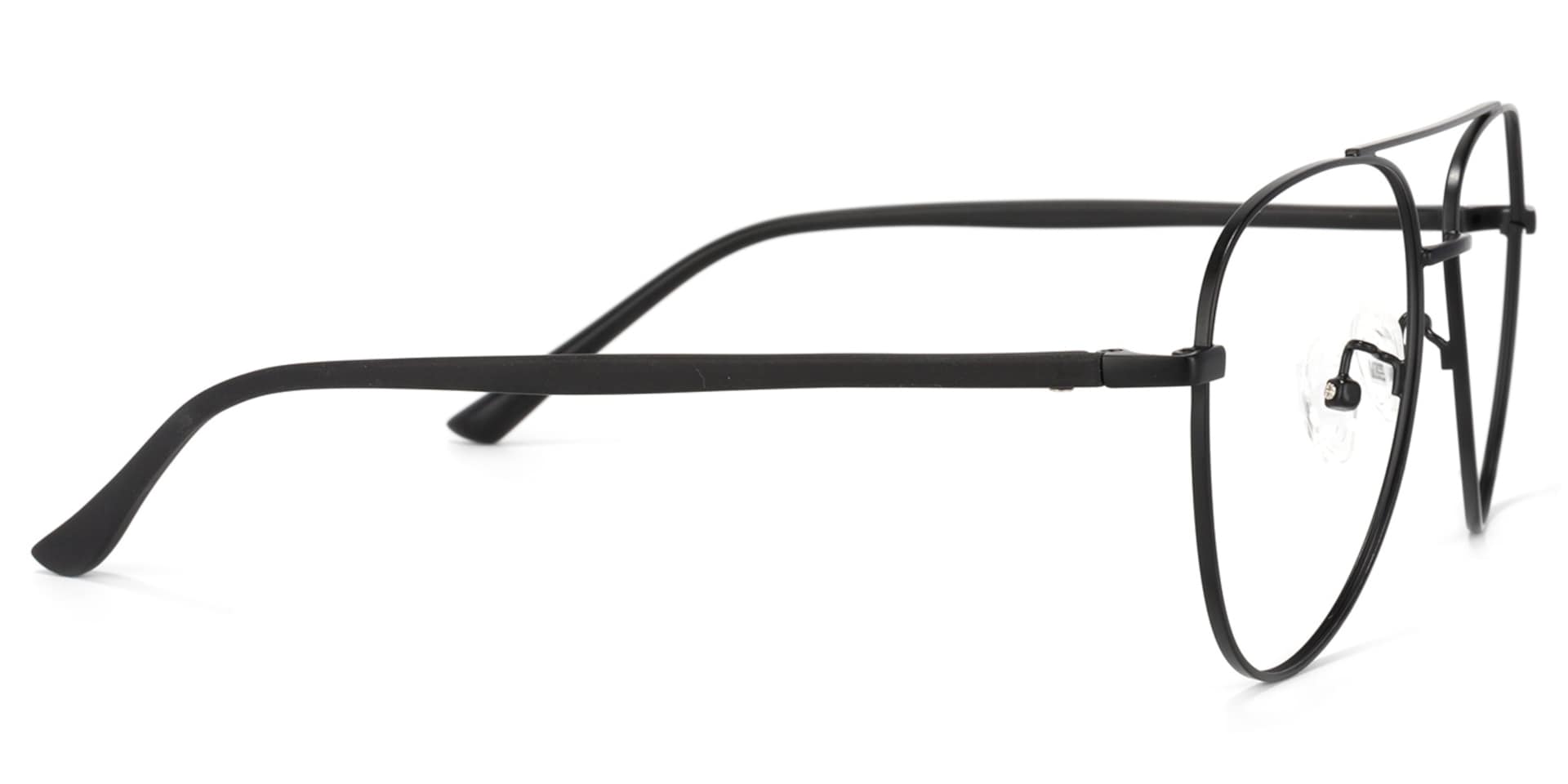 Paige Aviator Black Glasses | Zeelool Glasses3