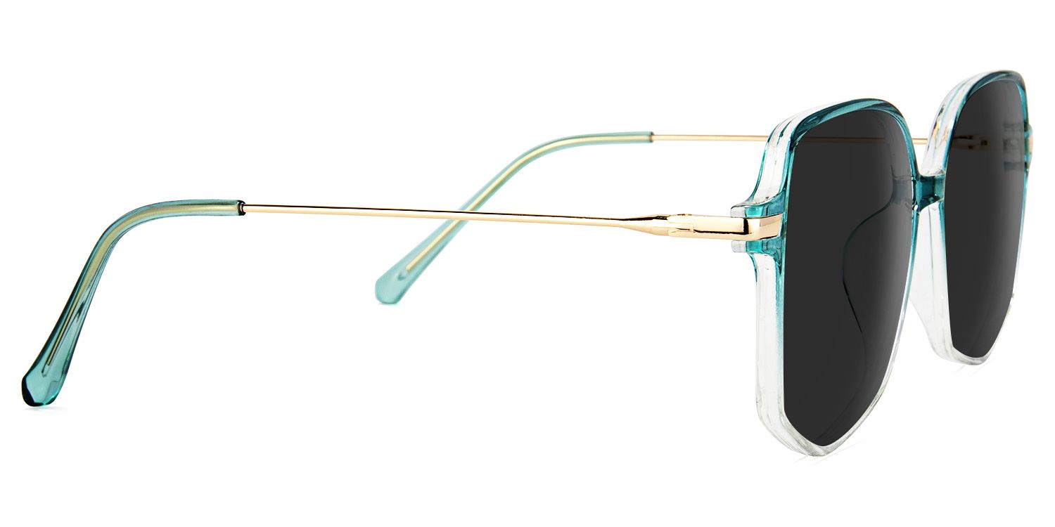 Payton Geometric Green Sunglasses | Zeelool Glasses2