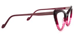 Presley Cateye Dark-Red Glasses3