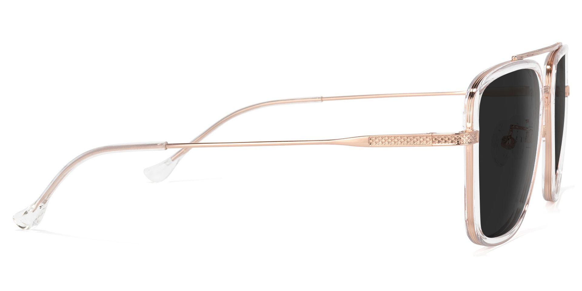 Nayeli Aviator Clear Sunglasses | Zeelool Glasses3