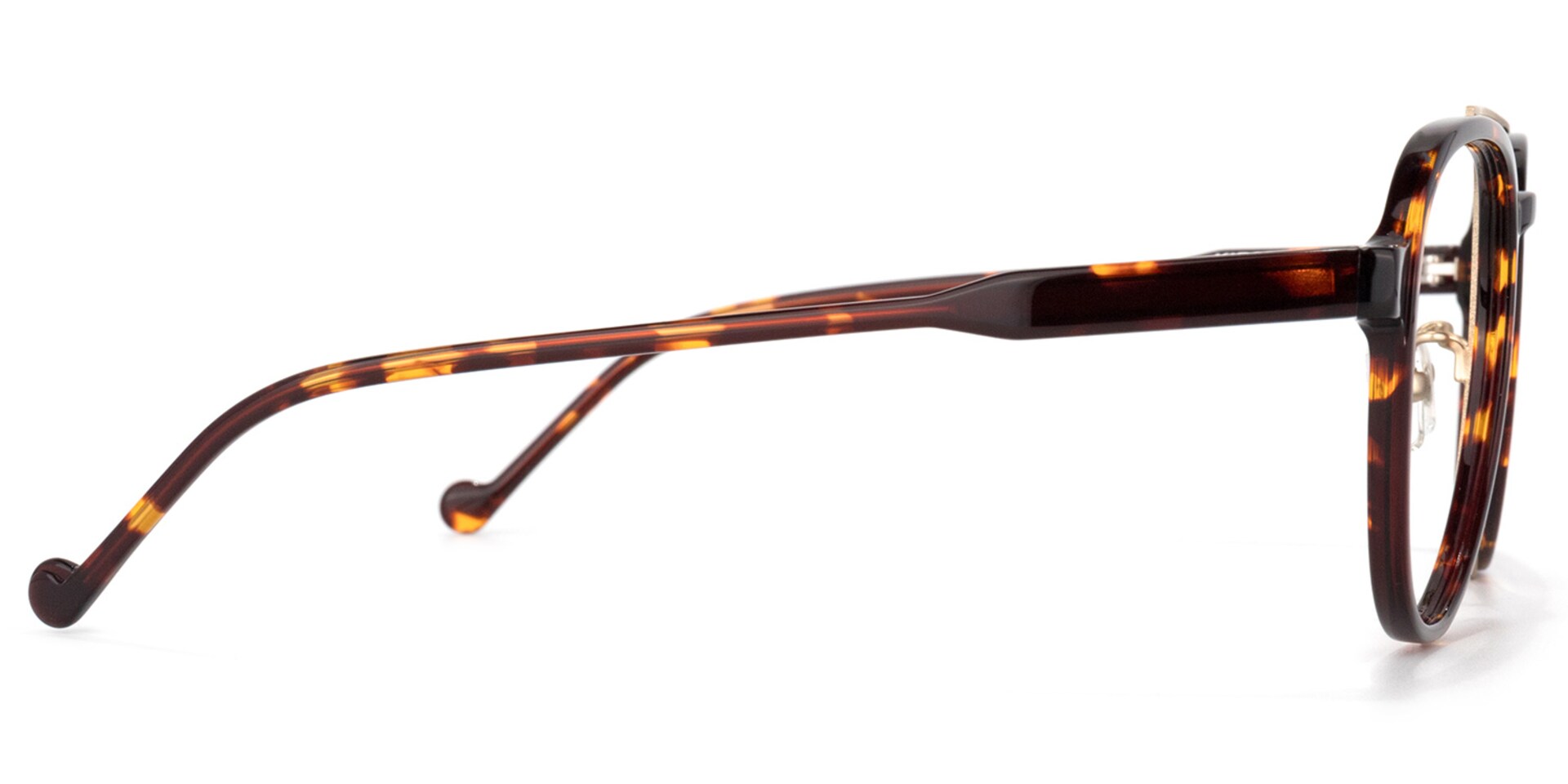 Ezra Geometric Tortoise Glasses | Zeelool Glasses3