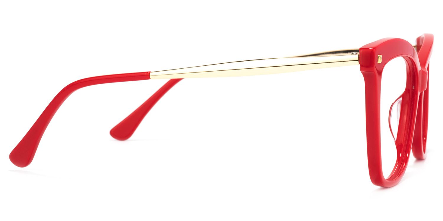 Isaebella Butterfly Red Eyeglasses and Thin Frames3