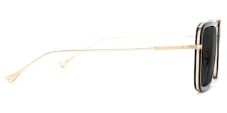 Gifford Aviator Black-Gold Sunglasses3