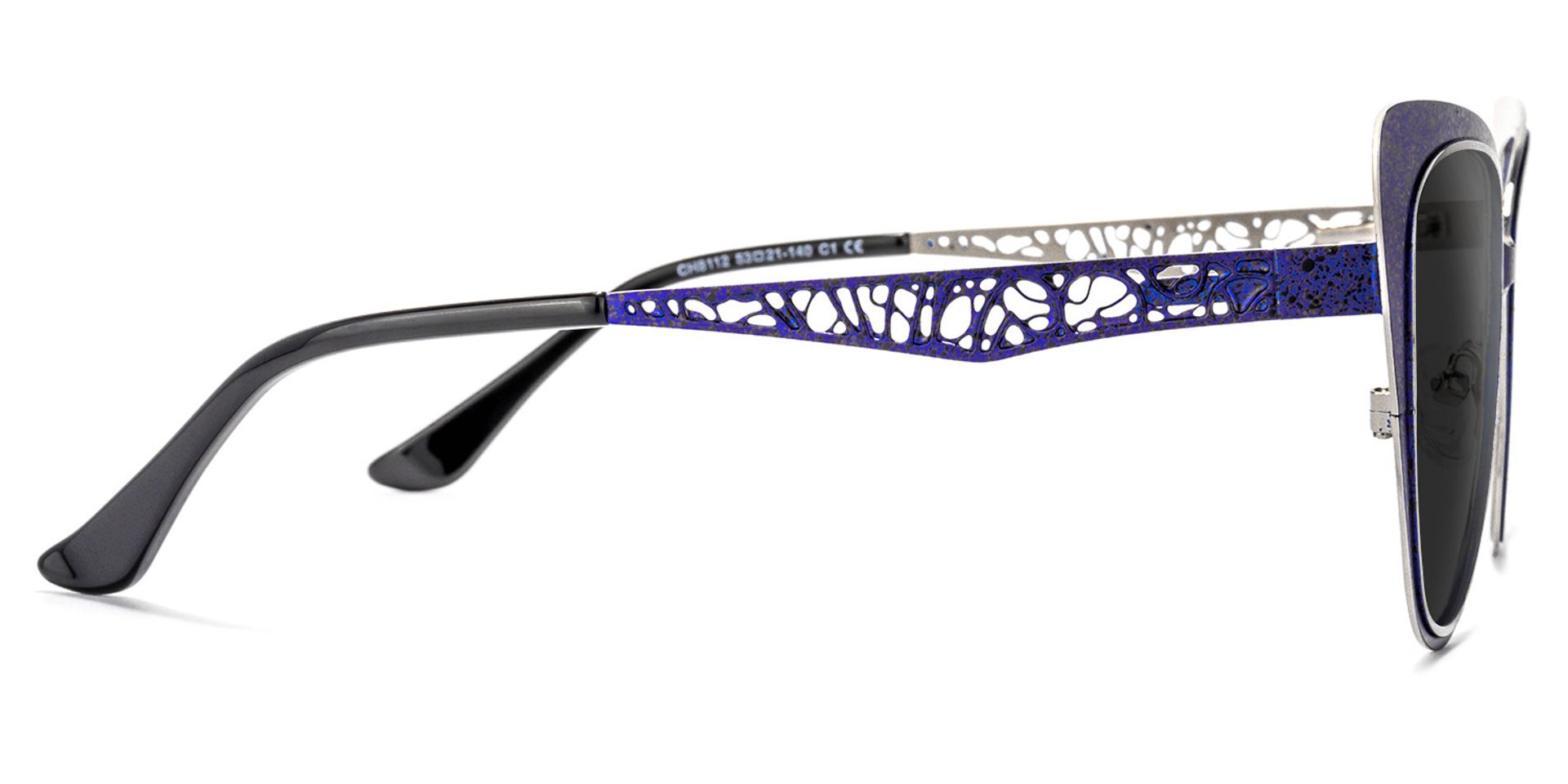 Eileen Cateye Blue Sunglasses | Zeelool Glasses3