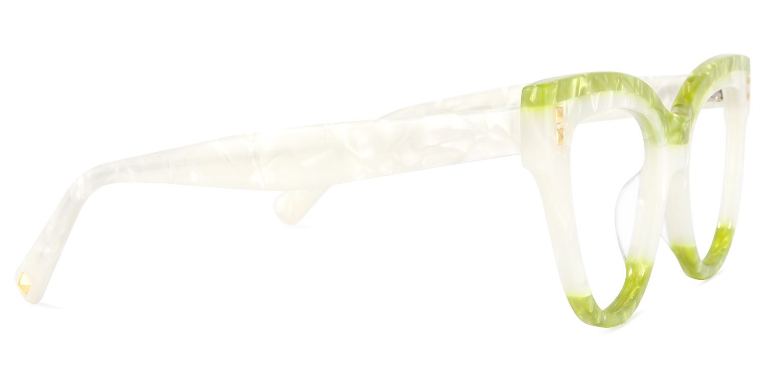 Cascata Cateye Green Glasses | Zeelool Glasses3