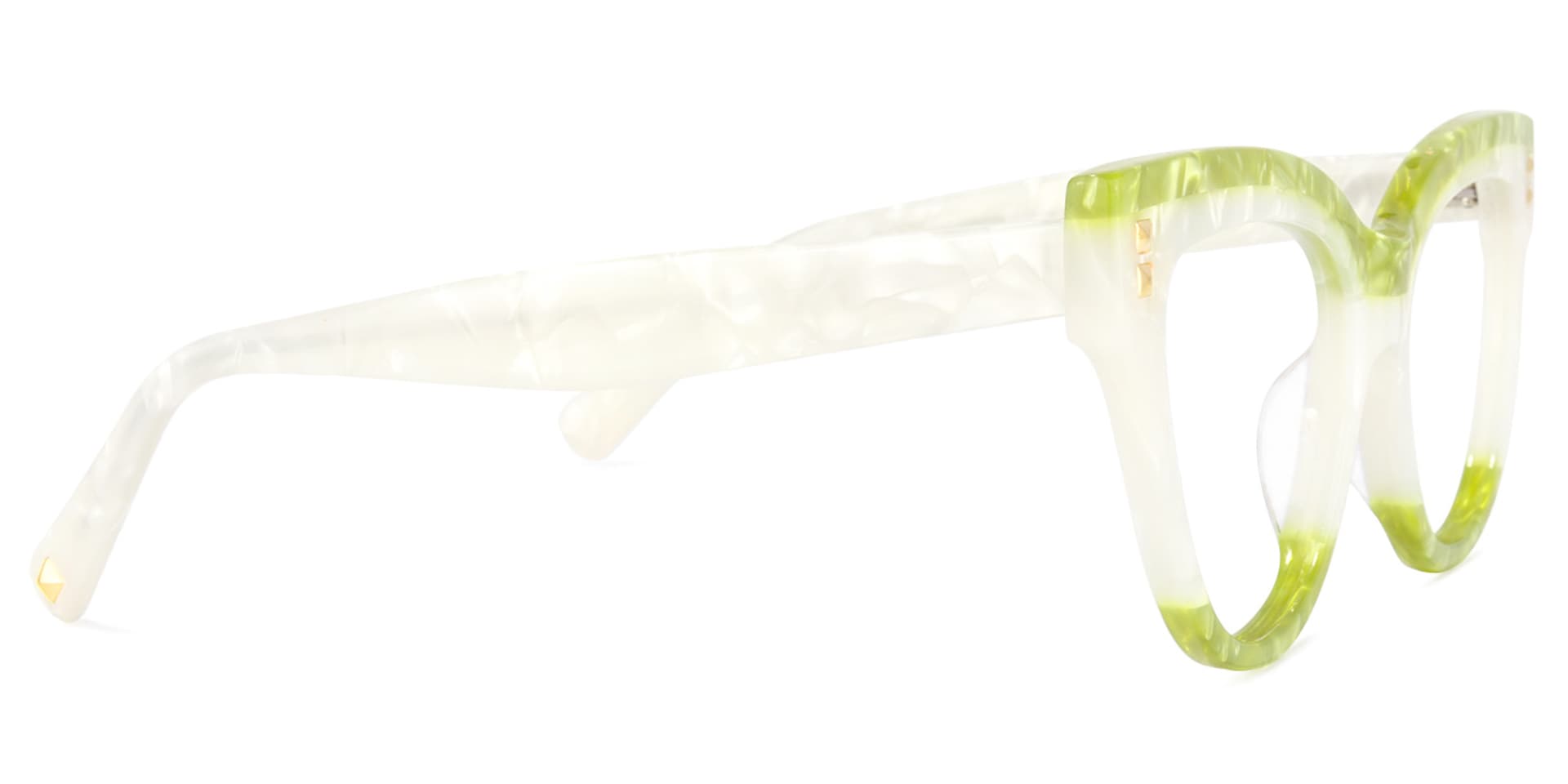 Cascata Cateye Green Glasses | Zeelool Glasses3