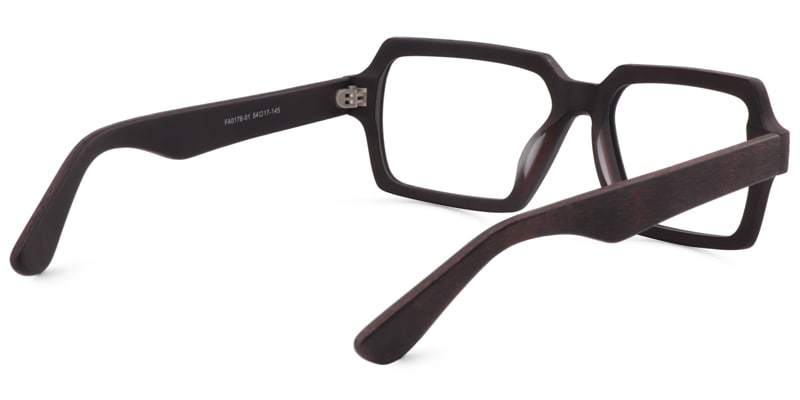 Arthur Geometric Brown Glasses | Zeelool Glasses5
