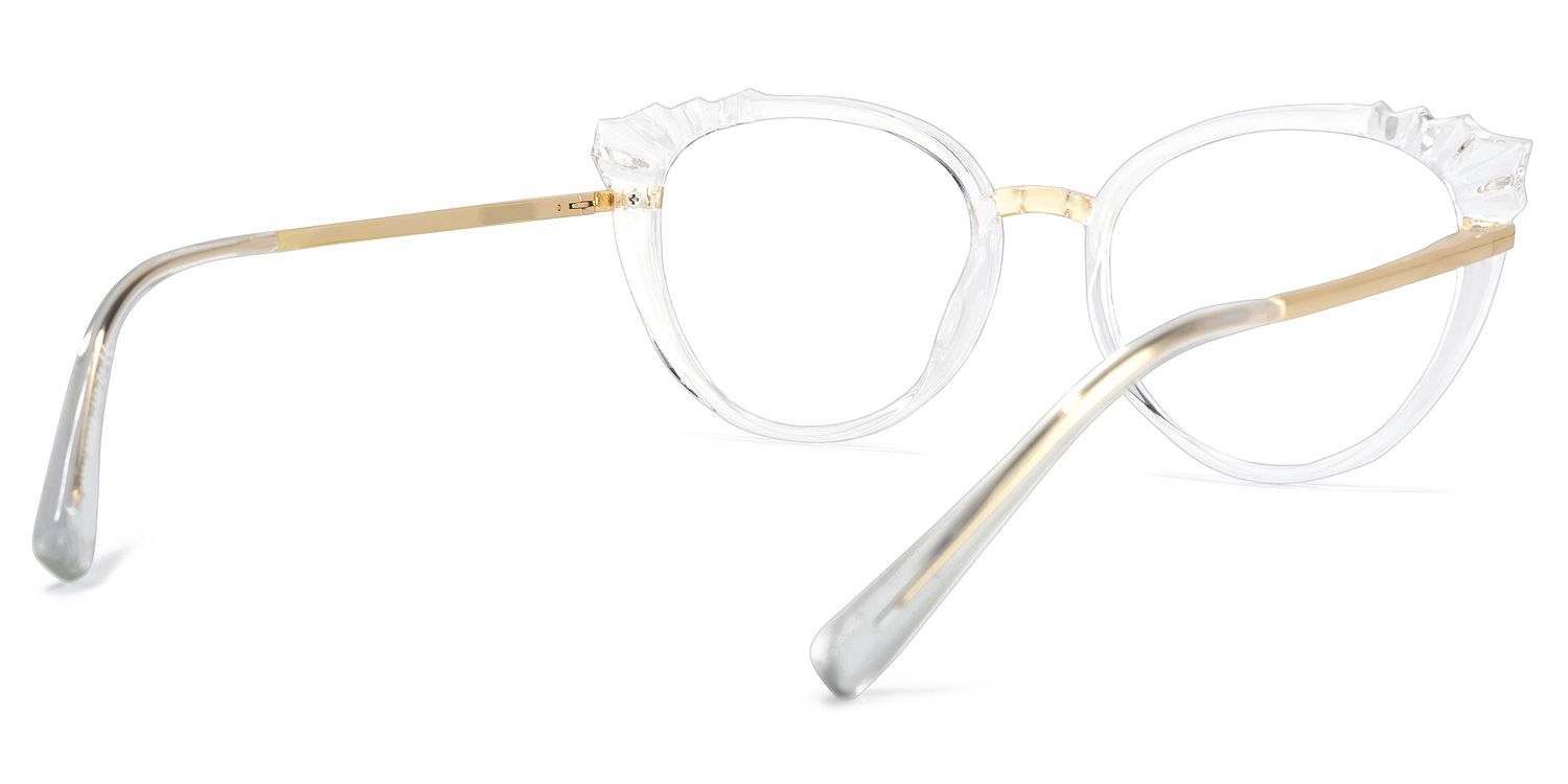 River Cateye Clear Glasses | Zeelool Glasses4
