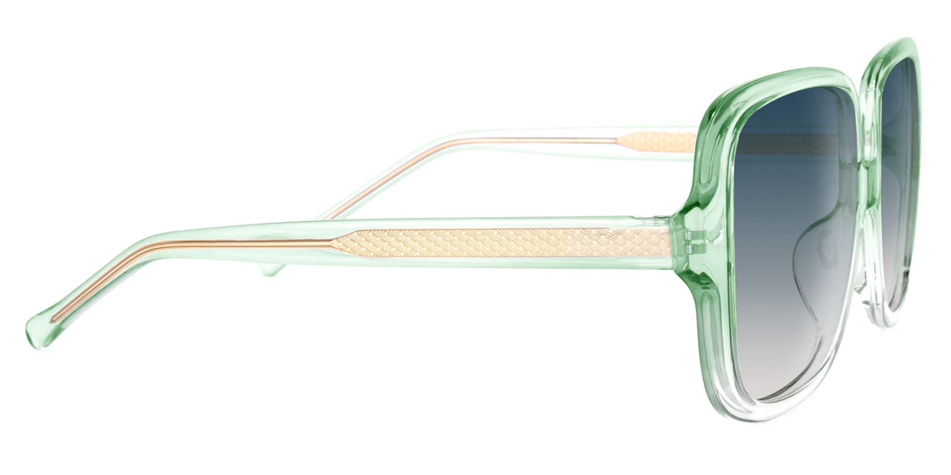 Raymond Square Green Sunglasses | Zeelool Glasses3