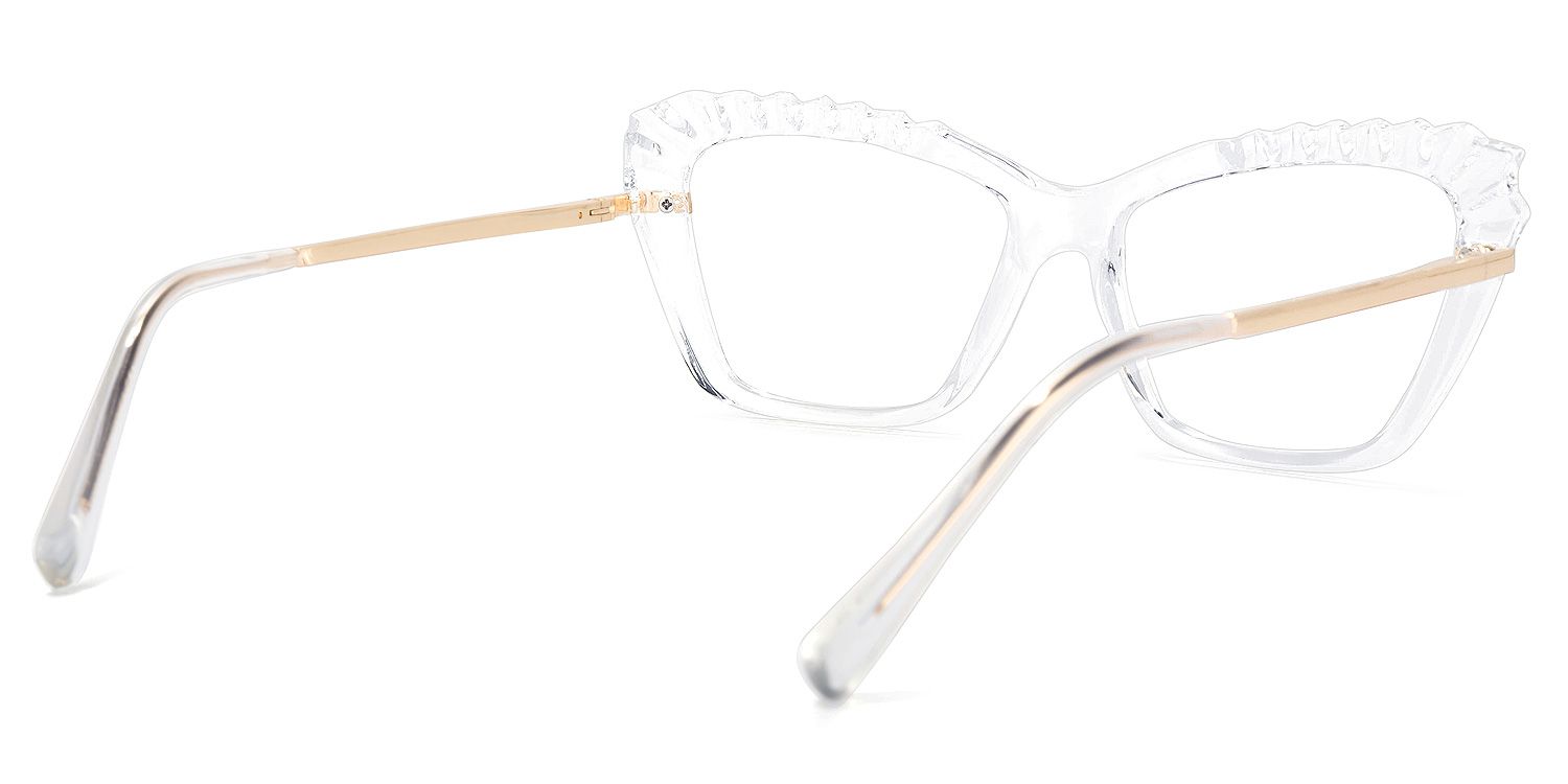 Sophie Cateye Clear Glasses | Zeelool Glasses4