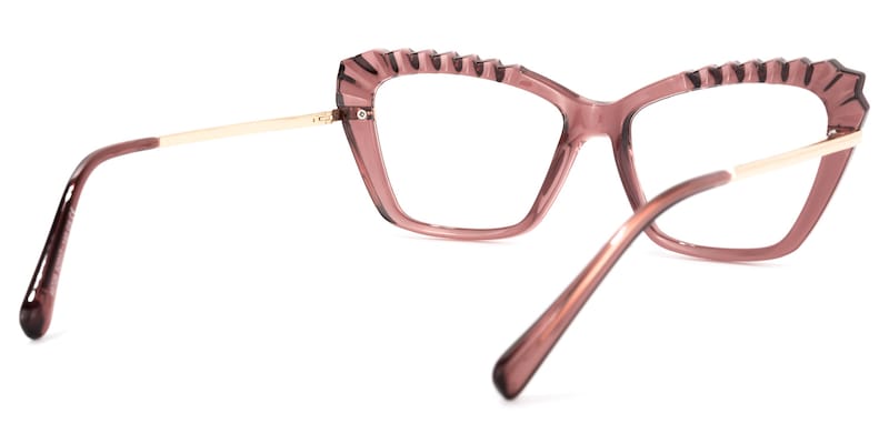 Sophie Cateye Light-Purple Glasses | Zeelool Glasses4