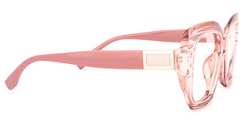 Sienna Square Pink Glasses | Zeelool Glasses3