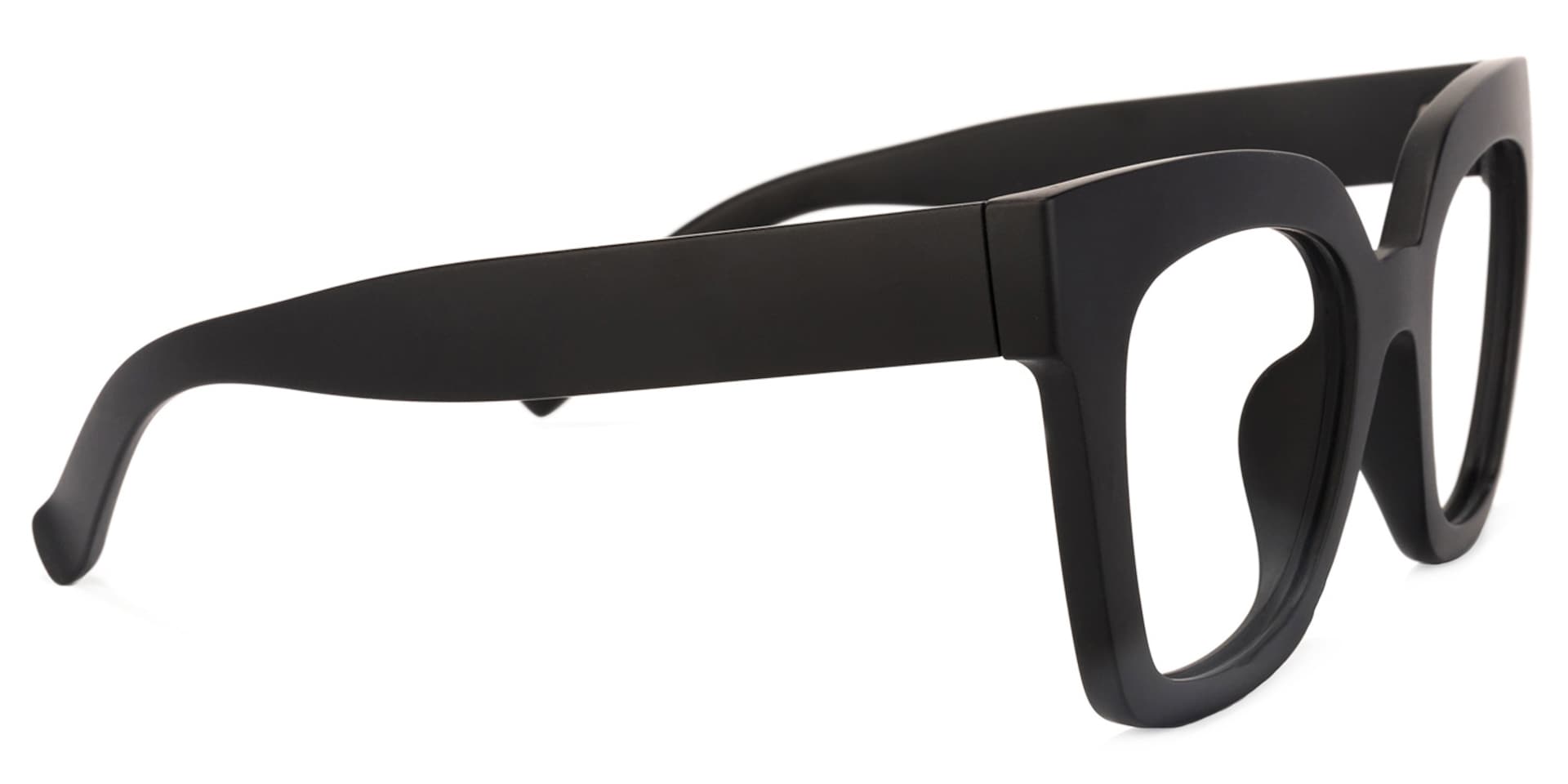 Malcolm Square Matte Black Glasses with Prescription3