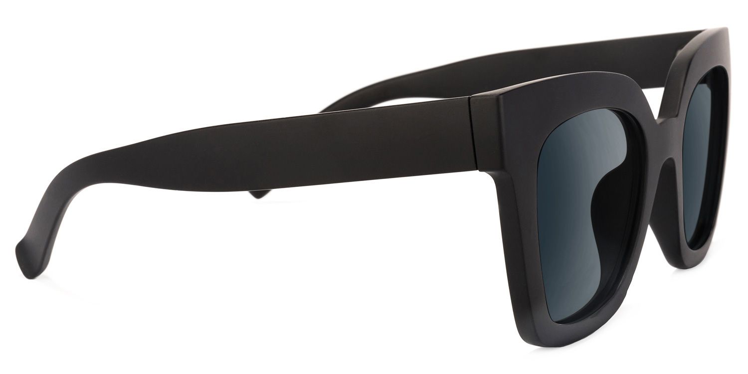 Malcolm Black Square Sunglasses to Frame Your Face | ZEELOOL CA2
