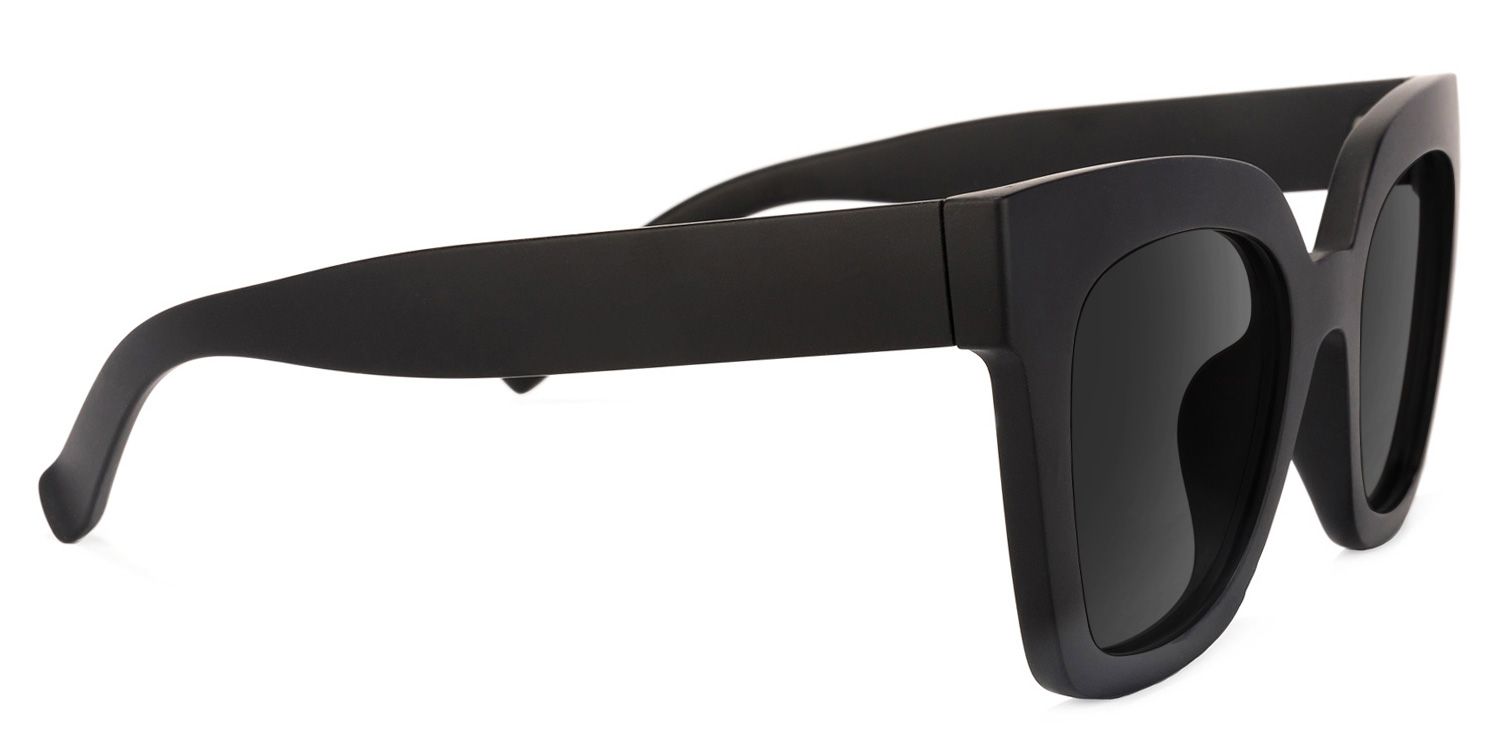 Malcolm Black Sunglasses with Square Frames | Zeelool2