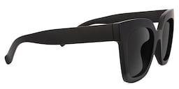 Malcolm Square Black Sunglasses2