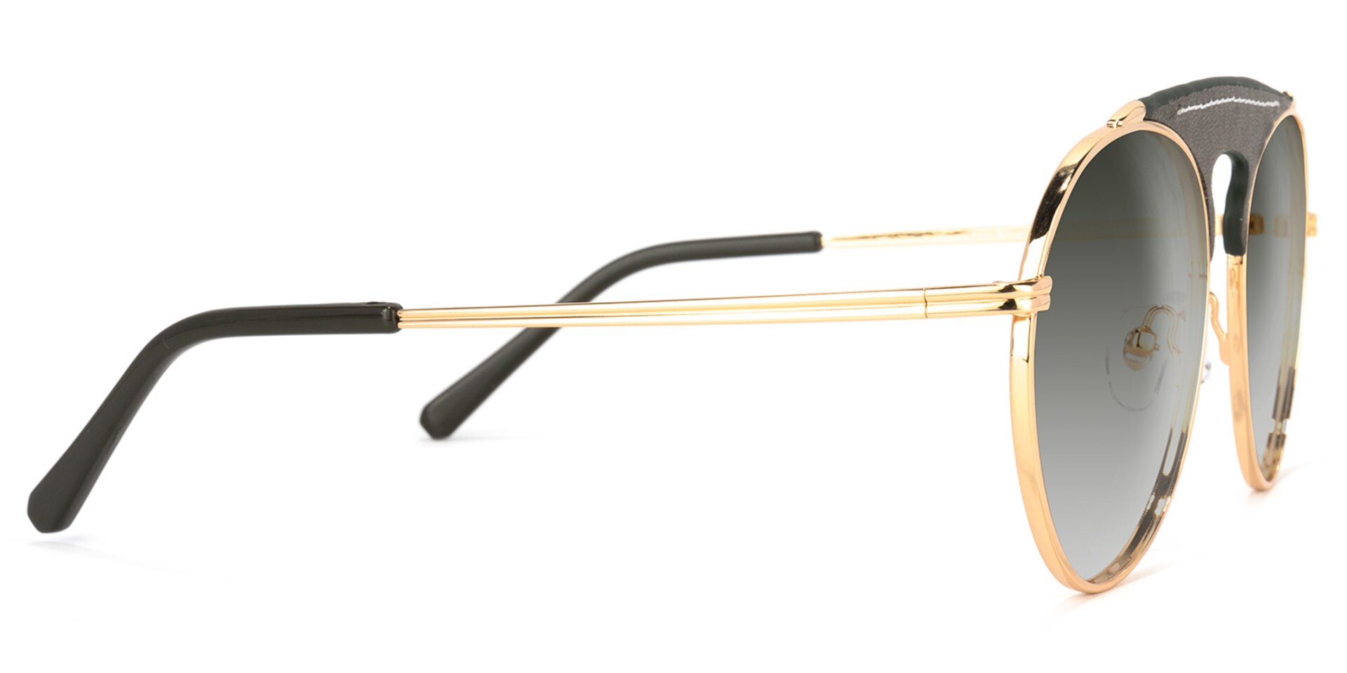 Elvira Geometric Dark-Green Sunglasses | Zeelool Glasses3