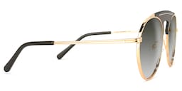 Elvira Geometric Dark-Green Sunglasses3