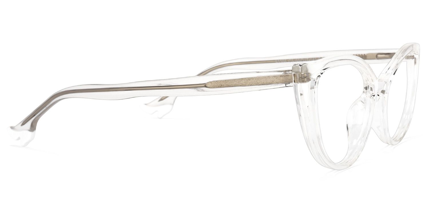 Theodore Cateye Clear Glasses | Zeelool Glasses3