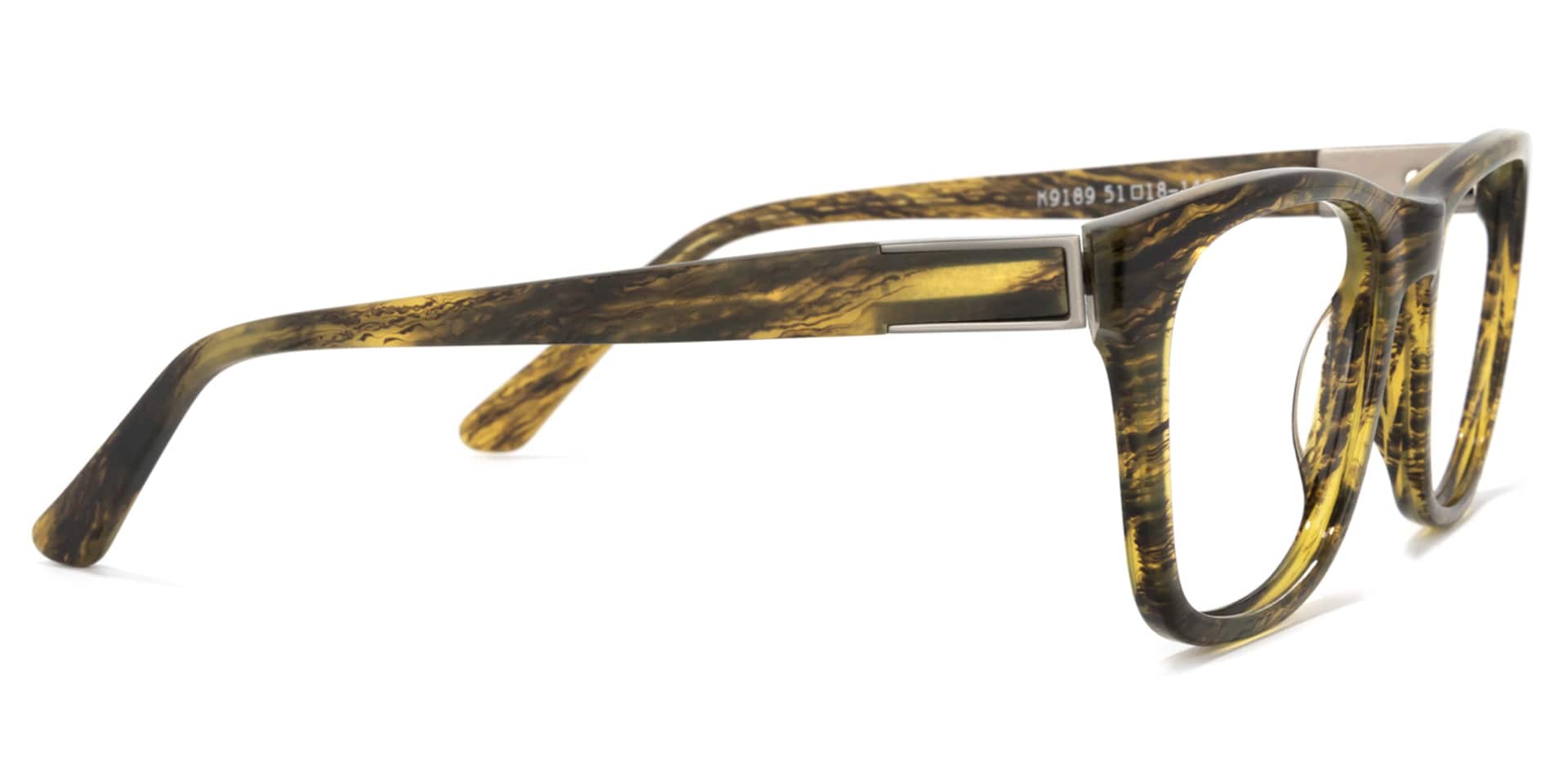 Wyatt Rectangle Yellow-Wood Glasses | Zeelool Glasses3
