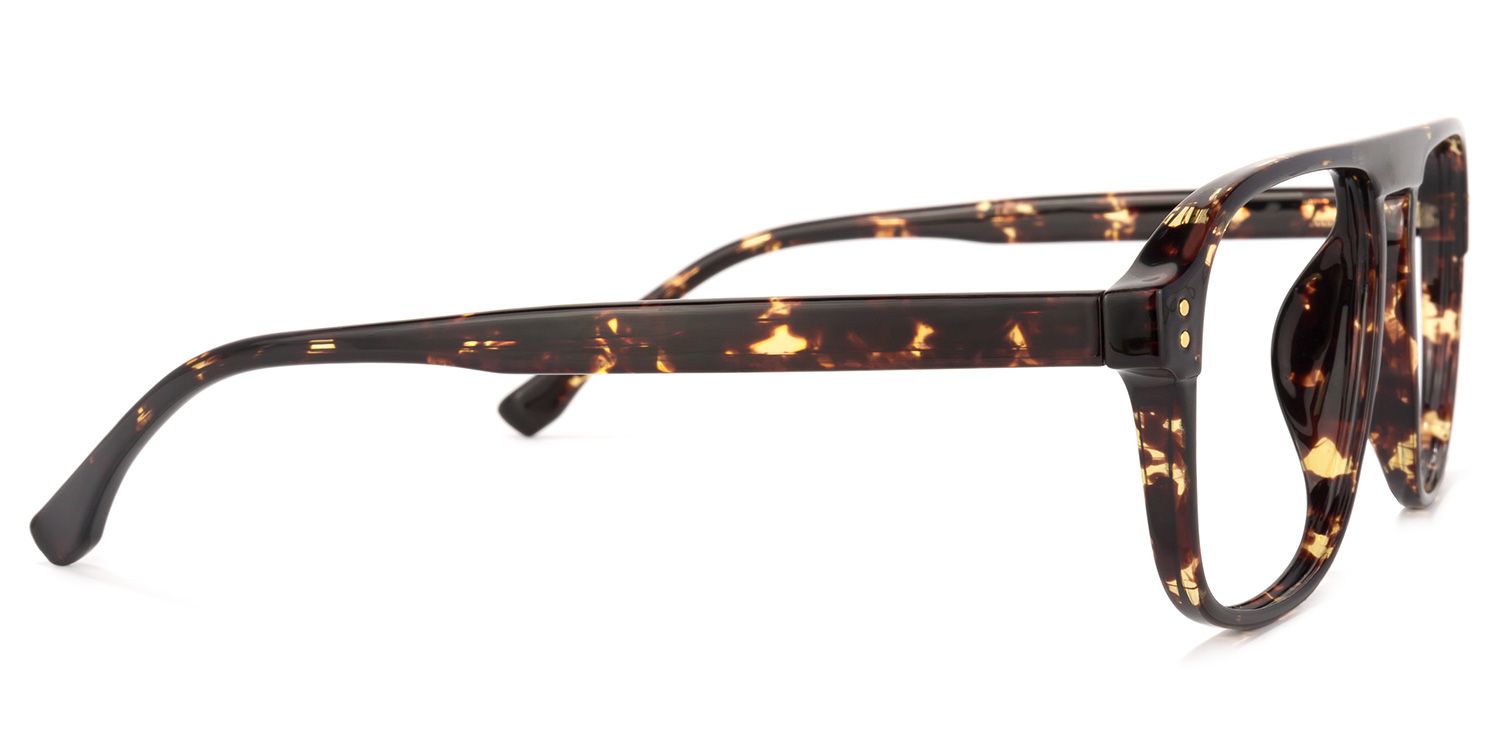 Willow Geometric Tortoise Glasses | Zeelool Glasses3