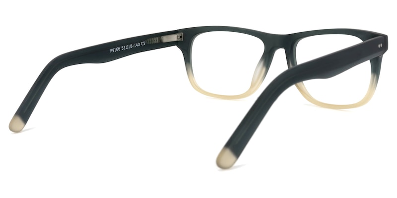 Tegan Rectangle Dark-Green Glasses | Zeelool Glasses4