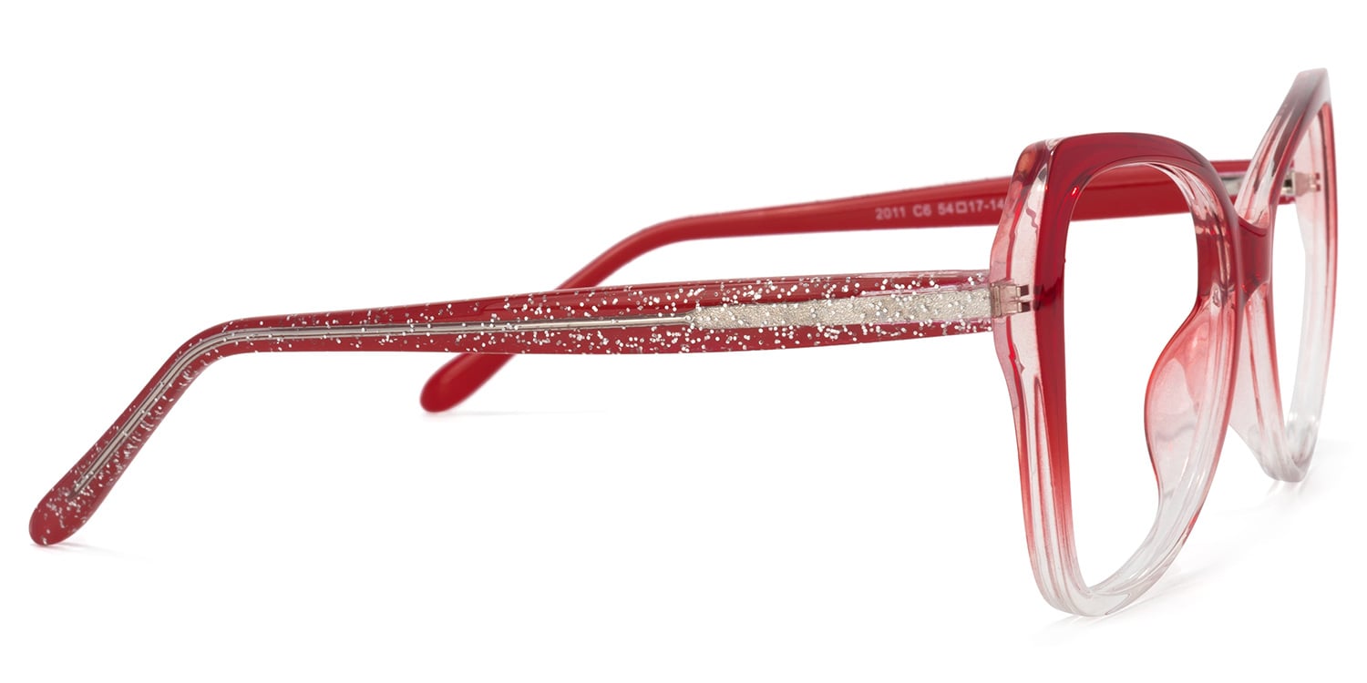 Eleanora Butterfly Red Glasses | Zeelool Glasses2