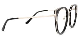 Yvette Cateye Black Glasses3