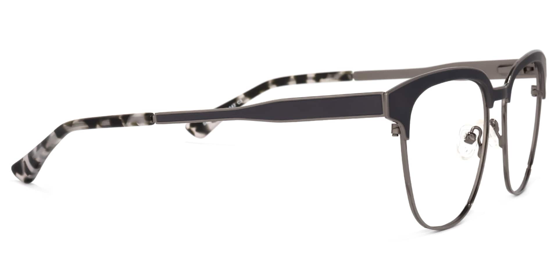 Wren Browline Dark-Gray Eyeglasses and Glasses Frames3