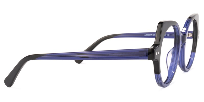 Gilbert Cateye Dark-Blue Glasses | Zeelool Glasses3