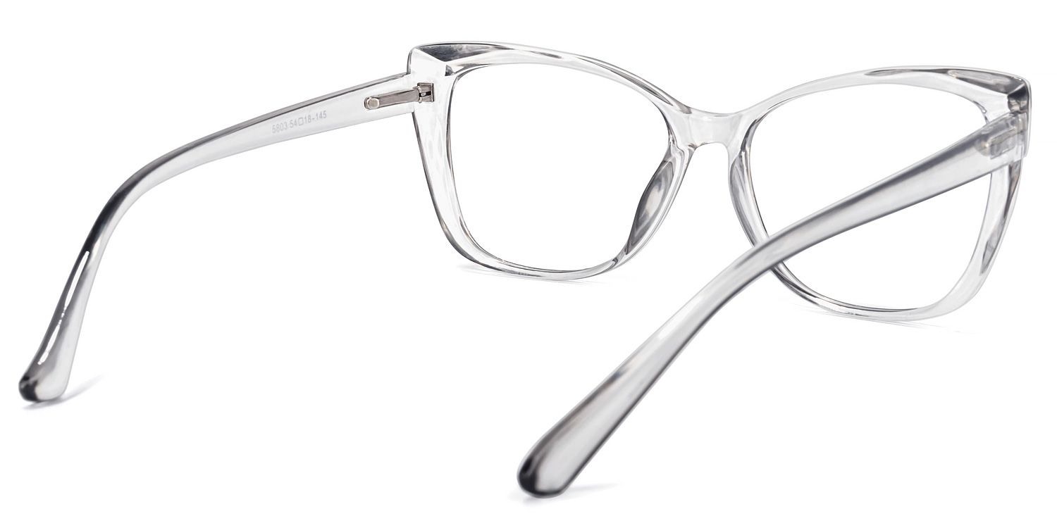 Wallace Cateye Gray Glasses | Zeelool Glasses4