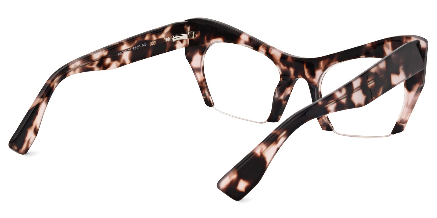 Kyle Cat Eye Light-Tortoise Glasses | Zeelool Glasses5