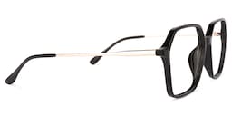 Wisdom Geometric Black Glasses3