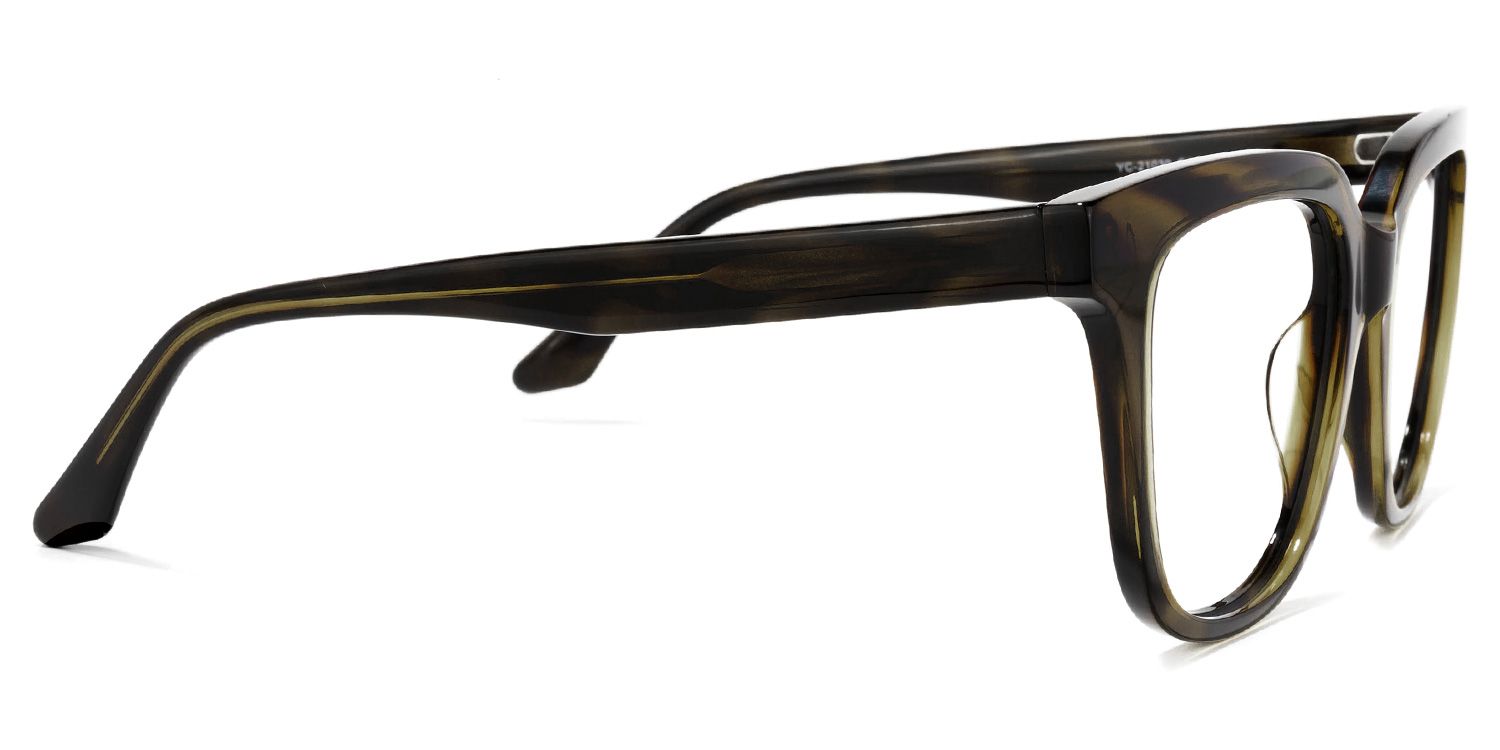 Quiana Square Dark-Tortoise Glasses | Zeelool Glasses3