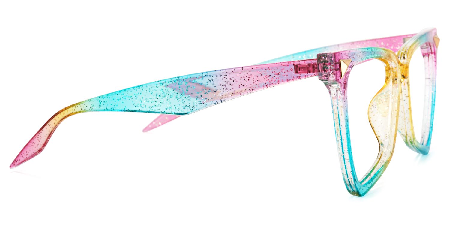 Cicely Geometrical Rainbow Eyeglasses | Zeelool Glasses3