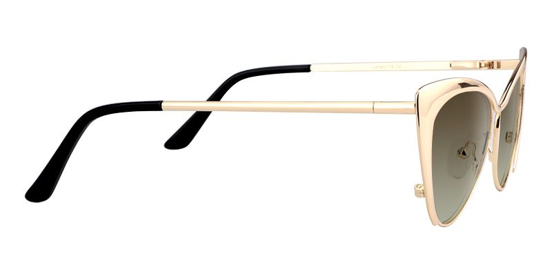 Ellen Cateye Gold Sunglasses | Zeelool Glasses3